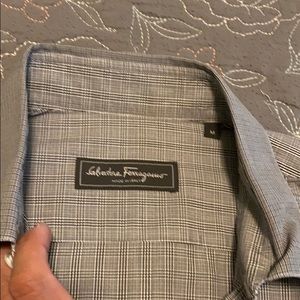 Plaid Grey ultra-lux Ferragamo button down
